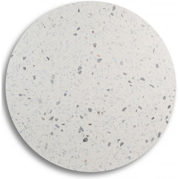 Zoo matbord Ø105 cm - Svart / Terrazzo Bianco Zoo matbord Ø105 cm - Svart / Terrazzo Bianco