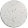 Zoo matbord 105 cm - Svart / Terrazzo Bianco