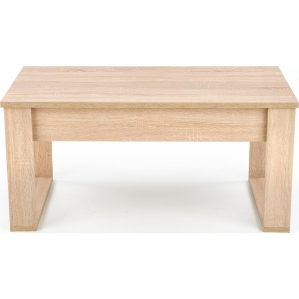 Soffbord med lådor 110x 60 cm ljus ek + Möbeltassar Soffbord med lådor 110x 60 cm ljus ek + Möbeltassar