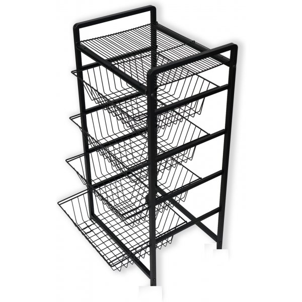 Etagre corbeille en fil Merlin - Noir