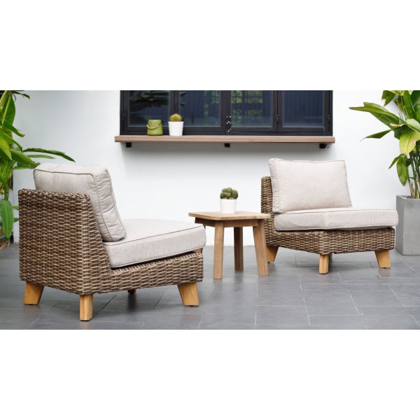 Bahamas lounge groep 1 - Beige/teak