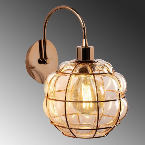 Saffraan wandlamp 401-A - Koper