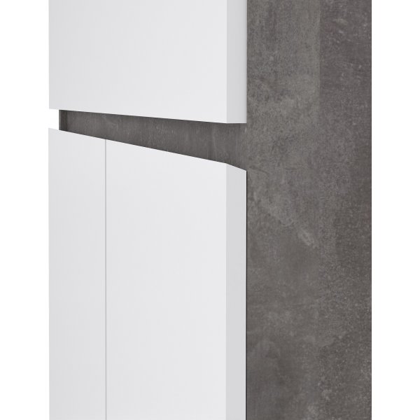 Armoire Naia - Béton/blanc Armoire Naia - Béton/blanc