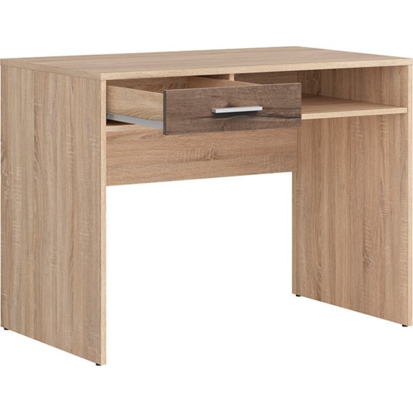 Bureau Nepo Plus 100 x 59 cm - Chne clair/chne fonc