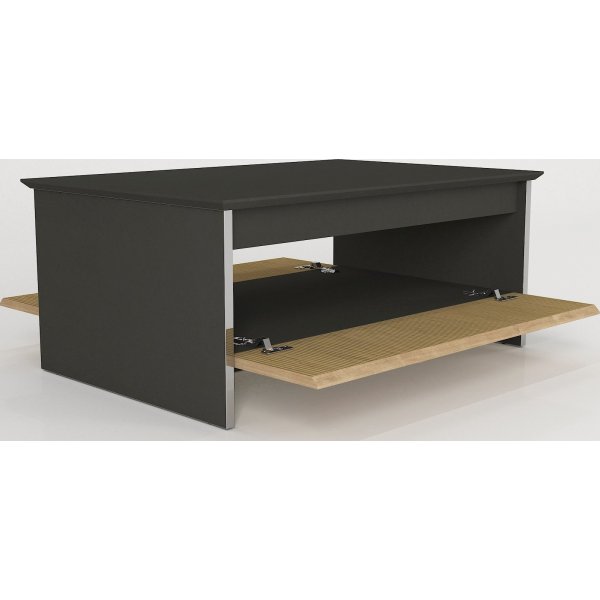 Poem soffbord 90 x 60 cm - Antracit/valnöt Poem soffbord 90 x 60 cm - Antracit/valnöt