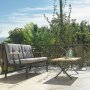 Lotus 2-sits utesoffa - Svart/fume + Flckborttagare fr mbler