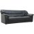 Dominic 3-sits soffa - Svart konstläder + Fläckborttagare för möbler