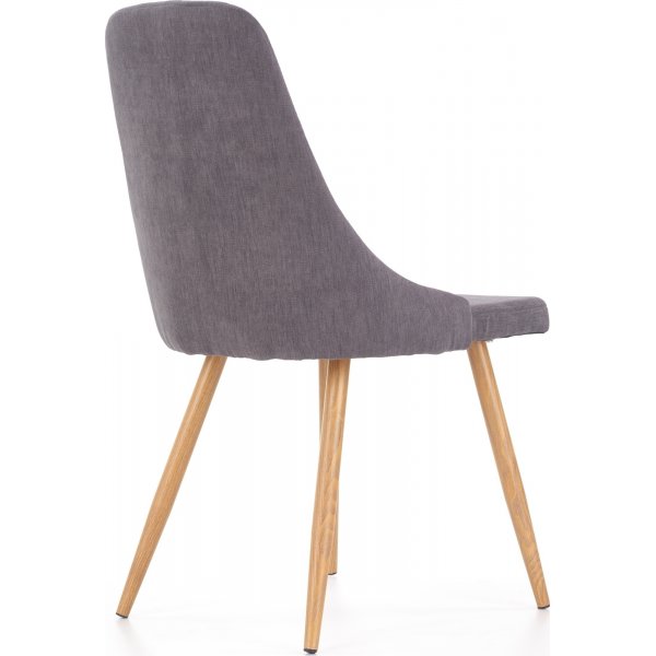 Chaise Jeremy - Gris Foncé & Aspect Chêne Chaise Jeremy - Gris Foncé & Aspect Chêne
