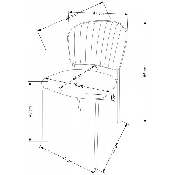 Cadeira matstol 499 - Beige Cadeira matstol 499 - Beige