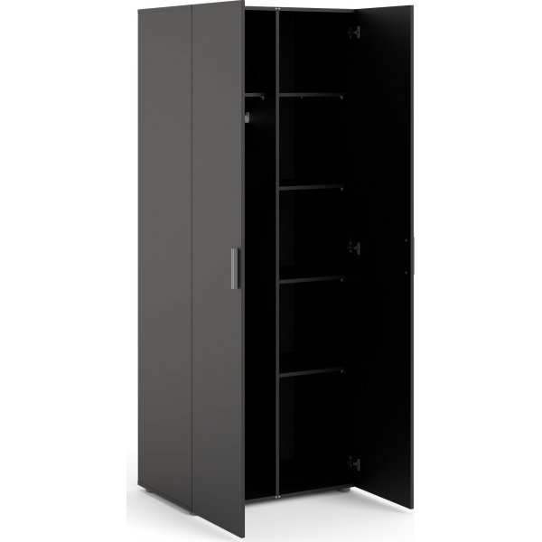 Armoire Pepe avec 2 portes - Noir Armoire Pepe avec 2 portes - Noir
