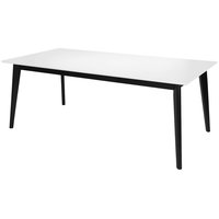 Century matbord 200 cm - Vit/Svart Century matbord 200 cm - Vit/Svart
