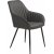 Fauteuil Boston en PU gris