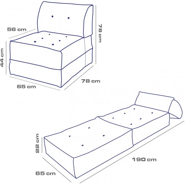 Fauteuil Faldi / Vert pétrole Fauteuil Faldi / Vert pétrole