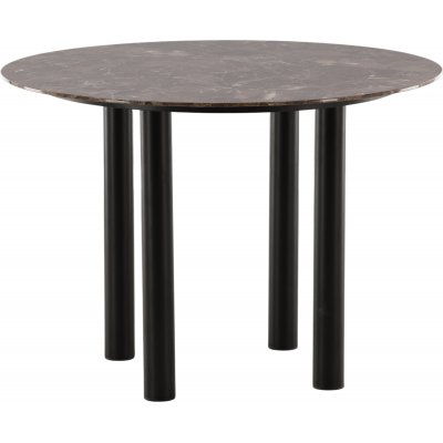 Havsten matbord 106 cm - Brun/svart