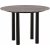 Havsten matbord 106 cm - Brun/svart