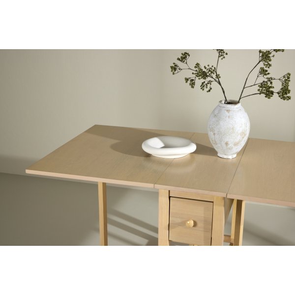 Edward matbord 110-150 x 80 cm - Whitewash