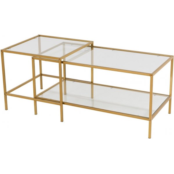 Sevay soffbord-set - Guld Sevay soffbord-set - Guld