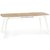 Rosemarie utdragbart matbord 135-185 cm - Ek/vit