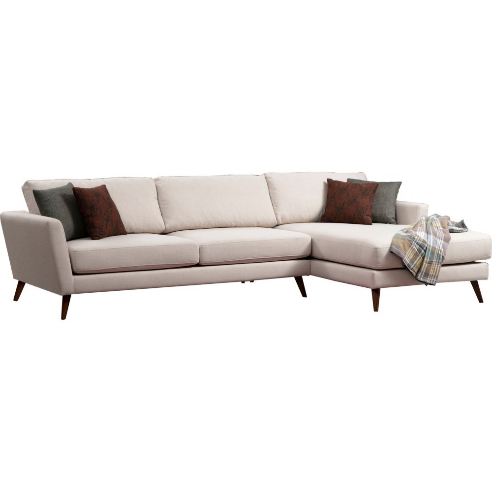 Mayorka divansoffa höger - Beige - Tygsoffor, Soffor