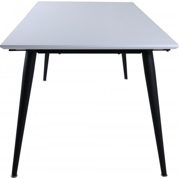 Table  manger Hendry 195-285 cm - Blanc/noir