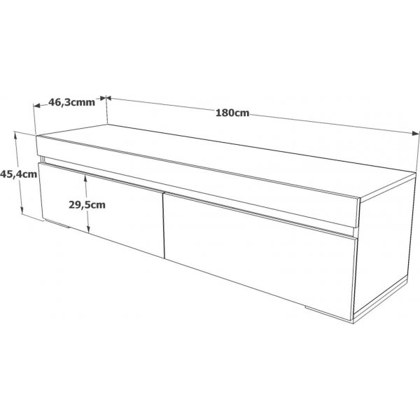 Future TV-bänk 3 - Furu/antracit Future TV-bänk 3 - Furu/antracit