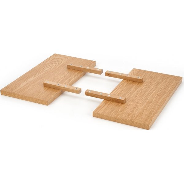 Table  manger Xavier 160-250 x 90 cm - Chne/noir