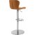 Tabouret de bar Aksel - PU Camel