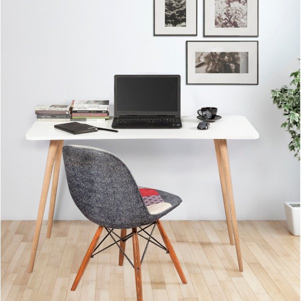 Bureau Fabio 120x60 cm - Blanc Bureau Fabio 120x60 cm - Blanc