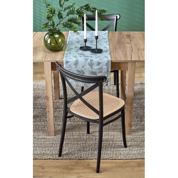 Table à manger Yaritza 80-160 cm - Chêne artisanal Table à manger Yaritza 80-160 cm - Chêne artisanal