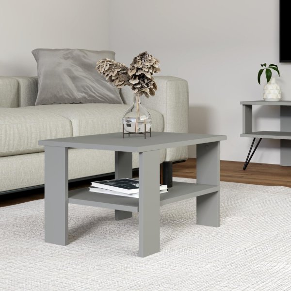 Duama soffbord 90 x 45 cm - Grå Duama soffbord 90 x 45 cm - Grå