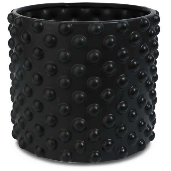 Kruka Bubbel H19 cm - Svart
