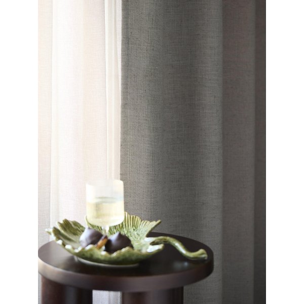 Rideau en pierre lot de 2 2 x 130 x 280 cm - Beige