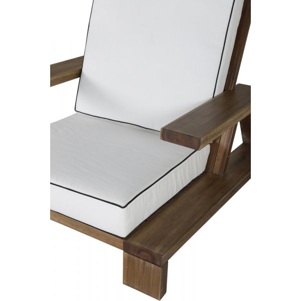 Fauteuil Daria - Marron/Blanc Fauteuil Daria - Marron/Blanc