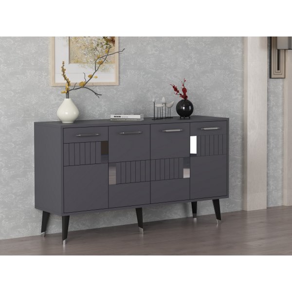 Buffet Moda - Anthracite/argent Buffet Moda - Anthracite/argent