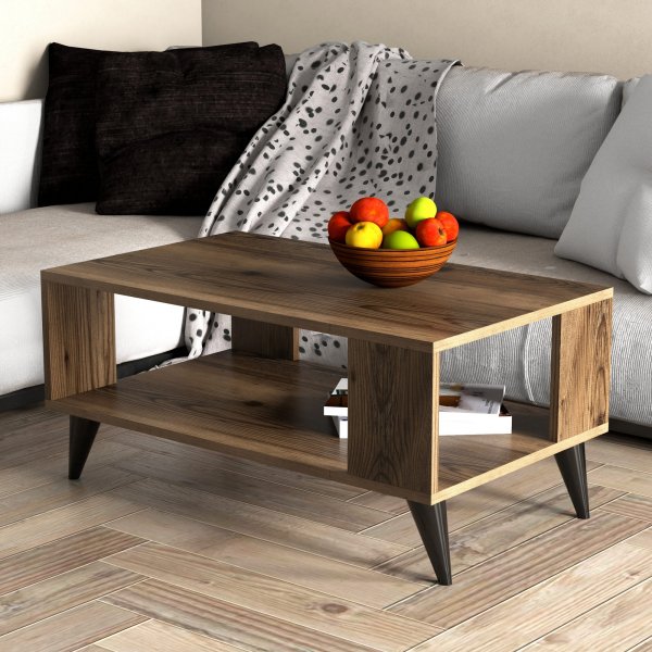 City soffbord 90 x 41,6 cm - Valnöt City soffbord 90 x 41,6 cm - Valnöt