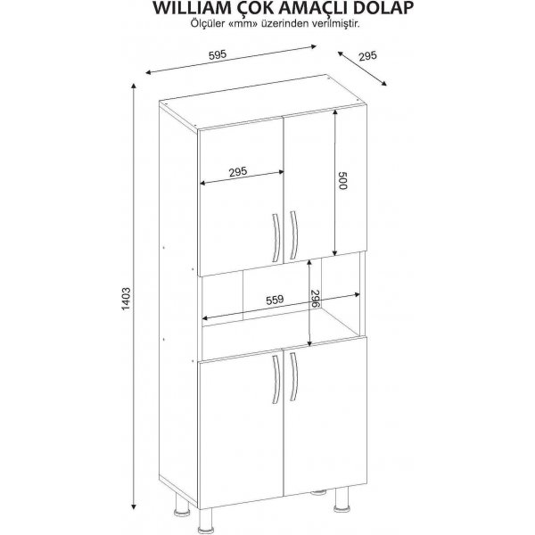 Armoire William - Blanc Armoire William - Blanc