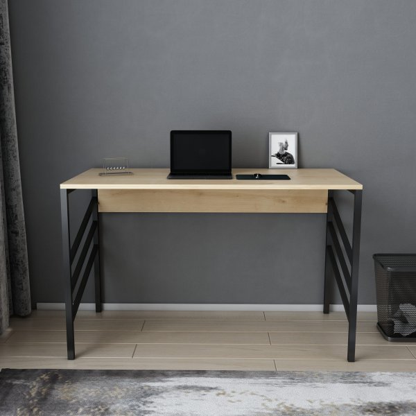 Bureau Joséphine 120 x 60 cm - Noir/chêne Bureau Joséphine 120 x 60 cm - Noir/chêne