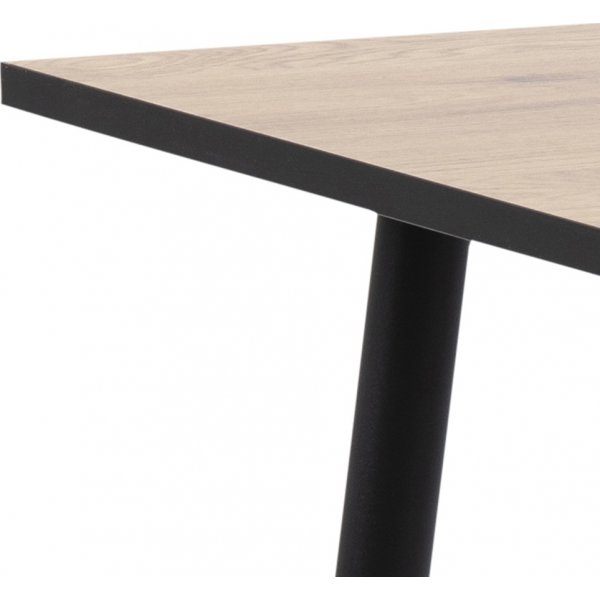 Table  manger Wilma 80 cm - Chne/noir