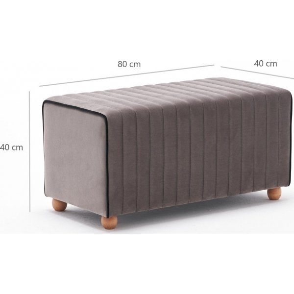 Pouf Mabel - Vison Pouf Mabel - Vison