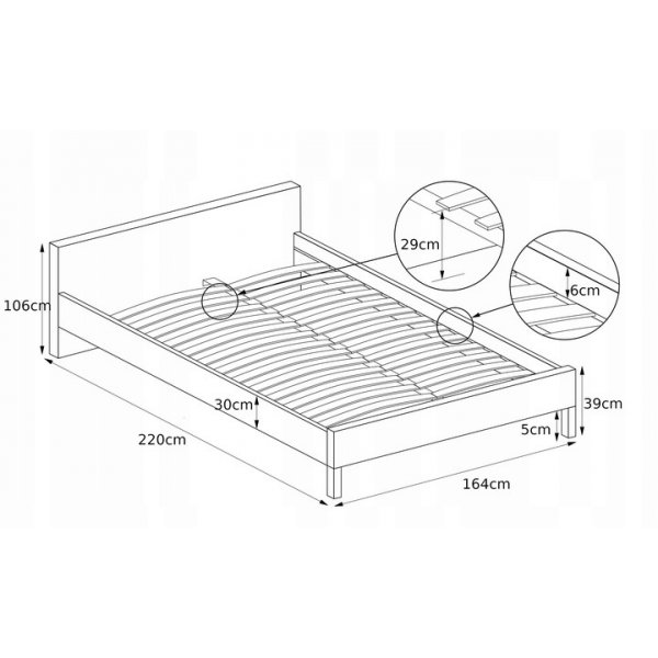 Arijana bedframe met opbergruimte 160x200 cm - Groen fluweel