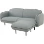 Soffa Catta med fotpall - 200 cm