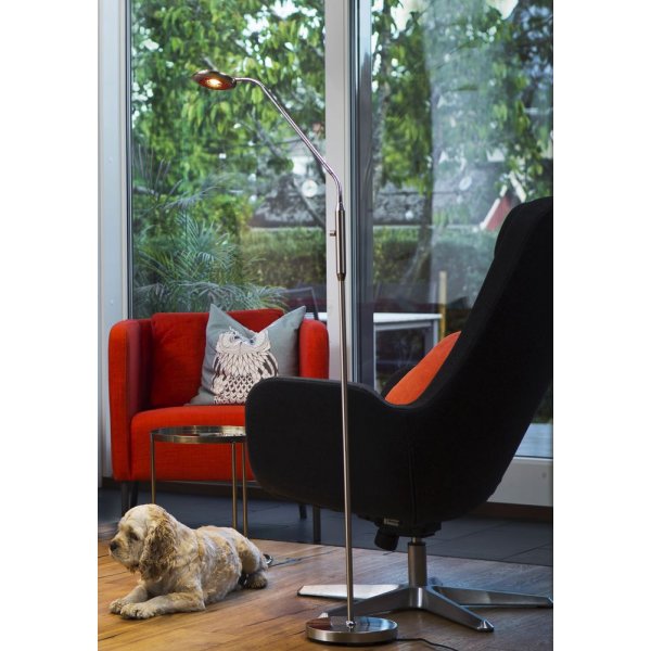 Moto golvlampa - St�l/krom