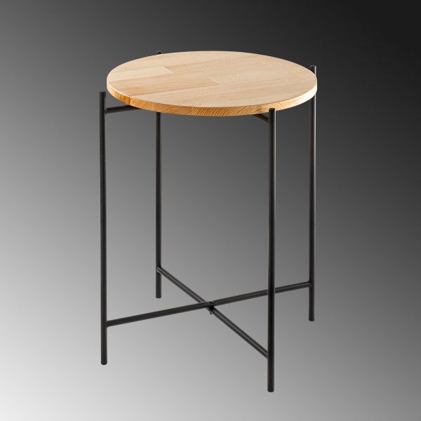 Vela 4 bijzettafels - Zwart/beige Vela 4 bijzettafels - Zwart/beige