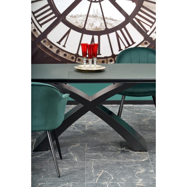 Table à manger extensible Simona 90x160-220 cm - Gris Table à manger extensible Simona 90x160-220 cm - Gris