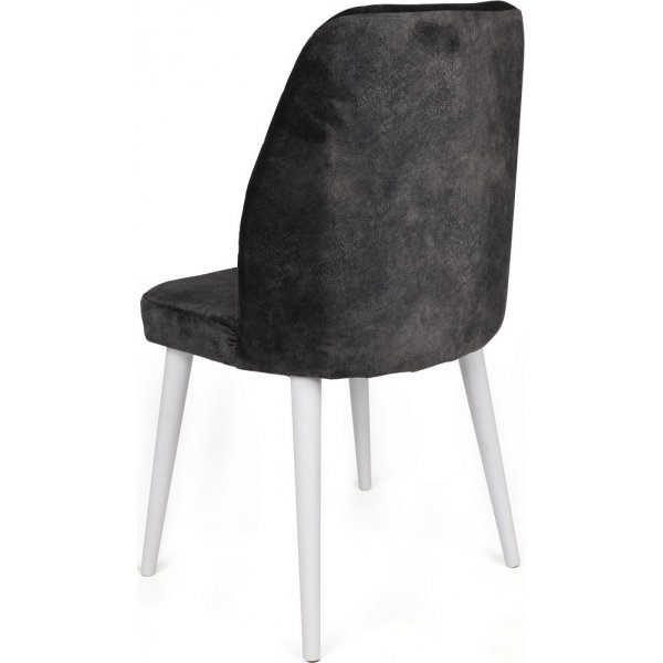 Dallas eetkamerstoelen set - Antraciet/wit Dallas eetkamerstoelen set - Antraciet/wit