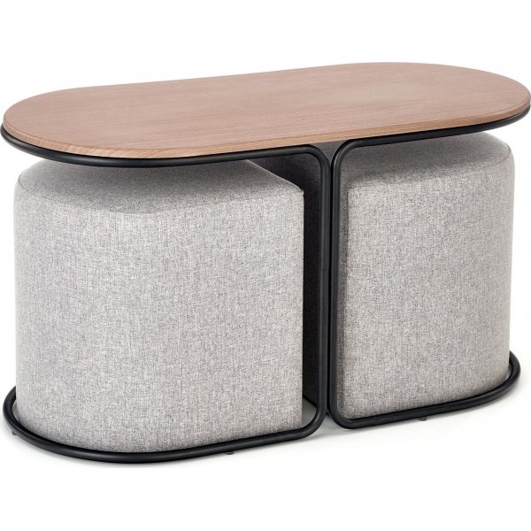 Rodeo soffbord 88 x 43 cm - Craft ek/svart