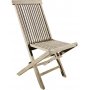 Salt utematgrupp runt 120 cm bord med 4 st matstolar - Gr teak + Trolja fr mbler