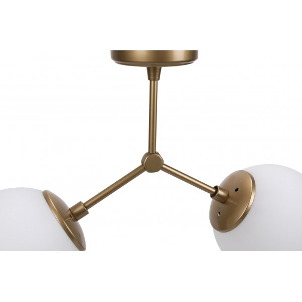 Damar taklampa 6332 - Guld/vit