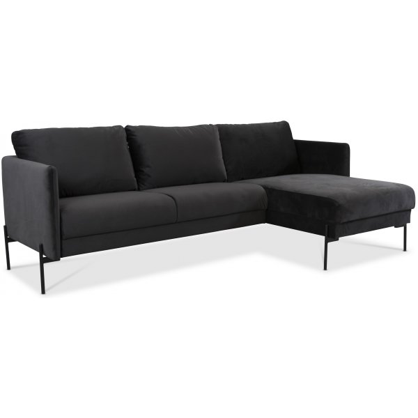 Kingsley divansoffa - Antracit sammet Kingsley divansoffa - Antracit sammet