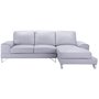 Halmby L-soffa divan vnster - Ljusgr